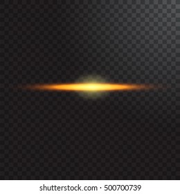 Realistic beam lights on transparent background.