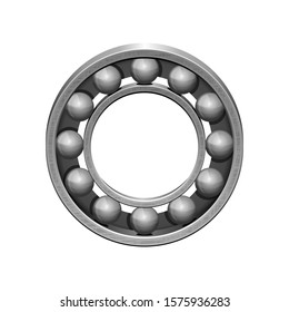 Realistic bearing vector design illustration isolated on white background