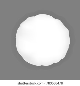 Realistic  bedroom  white pillow set.  Various shapes and sizes. Vector illustration