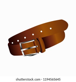 Realistic belt . Belt for clothes. Vector illustration. EPS 10.