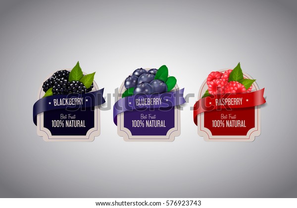 Customizable Blackberry Label - Classic White Design