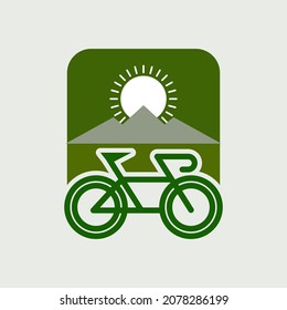 realistic bicycle set with different models illustration