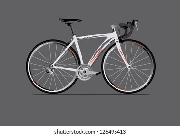 Realistic Bicycle Vector