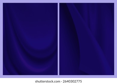 realistic billowing luxury cloth background
