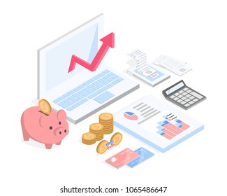realistic bitcoin, digital currency isolate on white background. vector illustration 