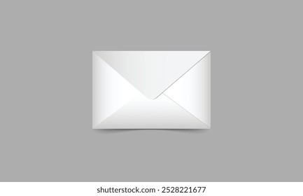 Realistic black envelopes. Folded envelope backpack isolated