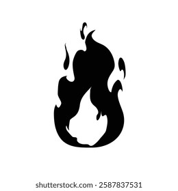  realistic black fire flame icon