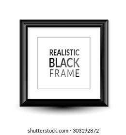 Realistic black frame for your portfolio.