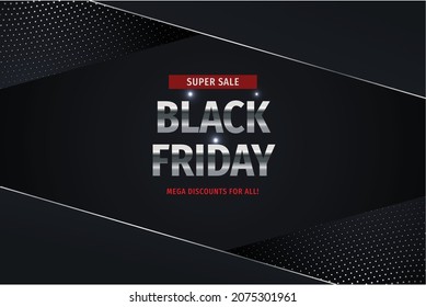 realistic black friday with balloons vector design illustration