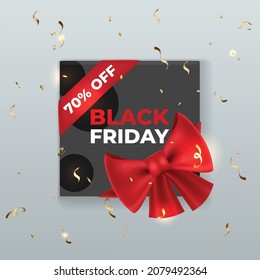 realistic black friday concept vector design illustration