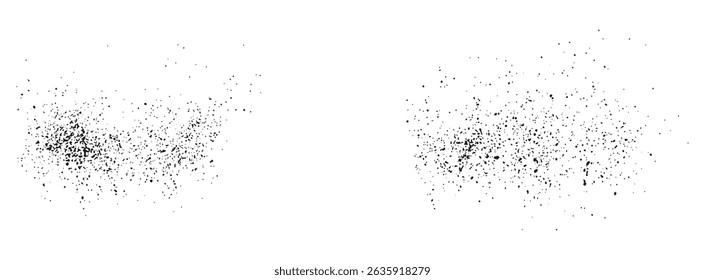 Realistic black grunge texture splatter bleeding background design