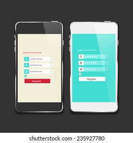 Social Page On Smartphone Vector Speech Stock Vector (Royalty Free ...