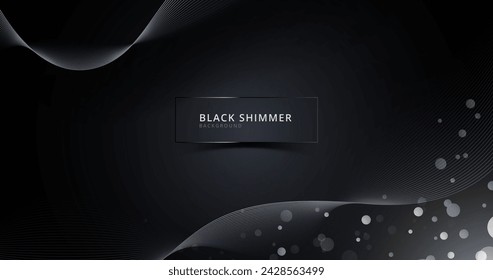 Realistisches schwarzes Schimmer-Hintergrund-Vektor-Design in eps 10