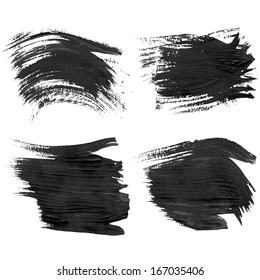 Realistic black texture strokes 2