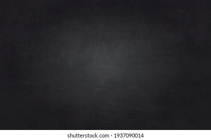 Realistic black wall texture, abstract background - Vector illustration