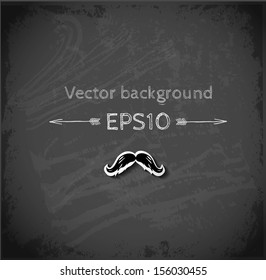 Realistic blackboard background. Vector illustration. 