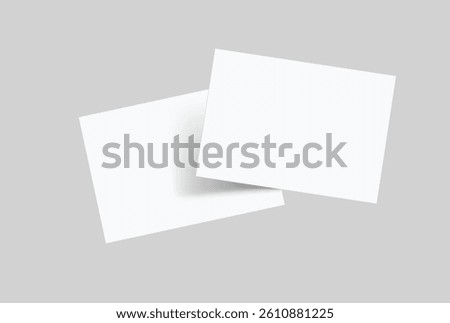 Realistic blank A4 format paper flyer mockup with shadow isolated. Sheet design template for presentation poster, newspaper, flyer, brochure, flier, business card, card, postcard, letter or invitation