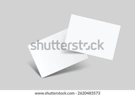 Realistic blank A4 format paper flyer mockup with shadow isolated. Sheet design template for presentation poster, newspaper, flyer, brochure, flier, business card, card, postcard, letter or invitation