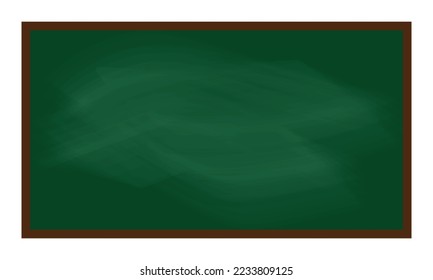 Realistic Blank Black Chalkboard vector Illustration