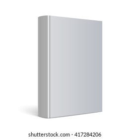 Realistic Blank book cover vector illustration