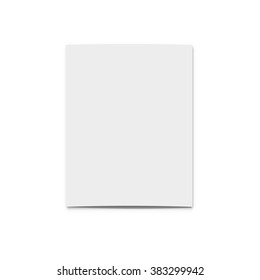 Realistic blank card for design . Template greeting  presentations. Holiday Isolated .