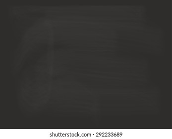 Realistic Blank Chalkboard Vector Illustration