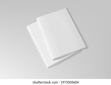 Realistic Blank Clear A4 Paper Brochure. EPS10 Vector