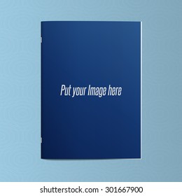 Realistic blank editable Template of closed Magazine or Notebook. Ready for your Design