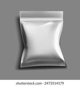 Realistic Blank Package Sachet Pouch Pack. EPS10 Vector