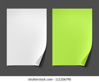 Papel en blanco realista