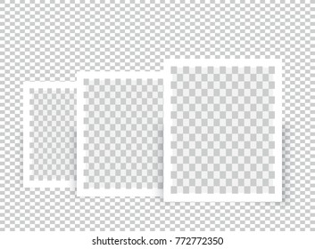 Realistic Blank Photo Frame brochure mockup cover template