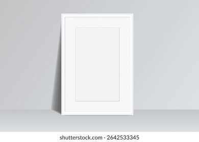 	
Realistic blank plastic frame photo mockup. Empty rectangular picture frame template isolated on transparent background. Vector mockup for picture, painting, poster, photographs or art gallery