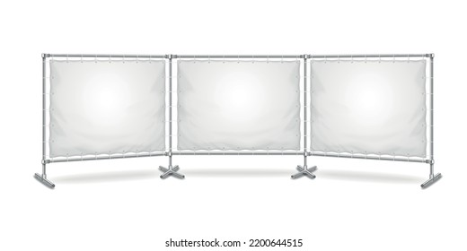 Realistic Blank White Press Wall Mockup Vector Illustration