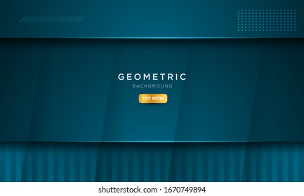 Realistic blue background with solid metal style, abstract creative background, modern landing page vector concept.