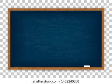 Realistic Blue Chalkboard Wooden Frame Isolated Stock Vector (Royalty ...