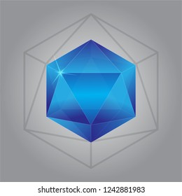 Realistic Blue Diamond