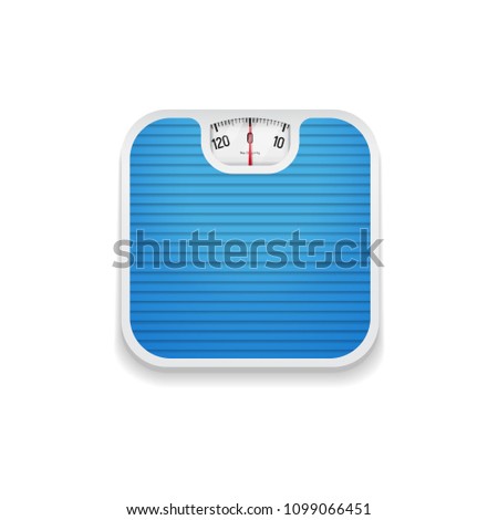 Realistic blue scale. Vector EPS10