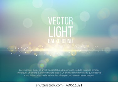 Realistic Blur Design. Abstract Shining Background. Vector illustration.EPS10