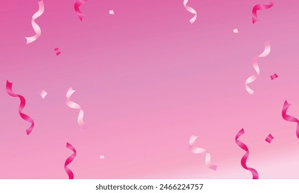 Diseño de fondo de confeti borroso realista.