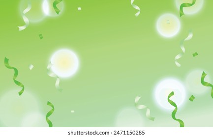Realistic blurred confetti background design.