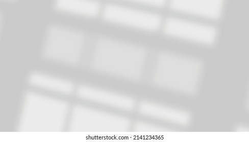 Realistic blurred natural light windows, palm leaves shadow overlay on wall paper or frames texture, abstract background, summer, spring, autumn for product presentation podium and mockup seasonal