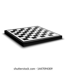 Realistic board for playing checkers or chess