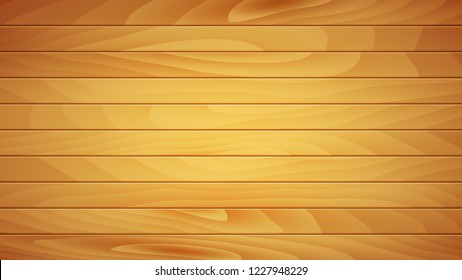 Realistic Boardwalk Background with Clipping Mask for Each Board. Vector Illustration.