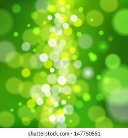 realistic bokeh lights - vector background