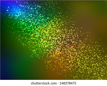 realistic bokeh lights - vector background