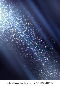 realistic bokeh lights - vector background