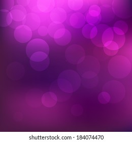 Realistic bokeh lights. Vector illustration