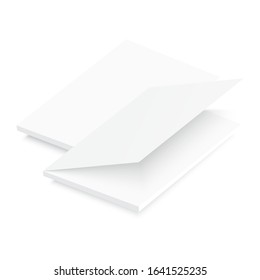 Realistic book mock up. Vector
