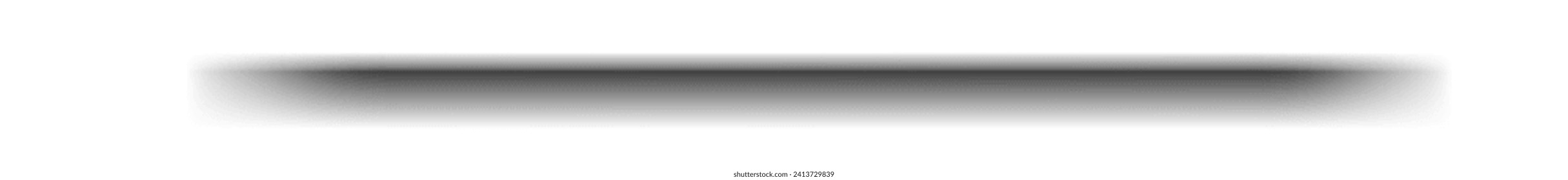 Realistic border shadows in transparent background. vector realistic oval shadow isolated