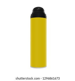 Realistic bottle of shaving foam in vector.Shaving gel in vector on white background.